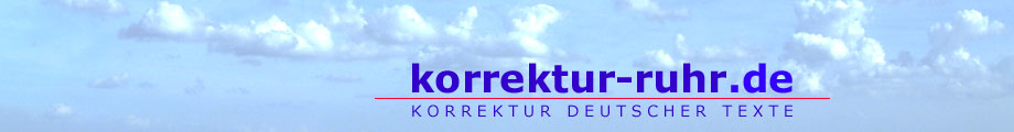 korrektur-ruhr.de  Korrektur deutscher Texte